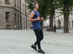 Ėjimas atbulomis: netikėta nauda Jūsų kūnui ir protui jaunas vyras eina atbulomis