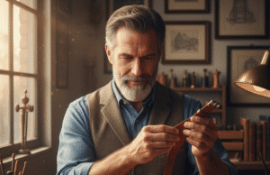 Tikroji pagarba: kodėl ji kyla iš savivertės, o ne baimės meistras gamina odinę apyrankę