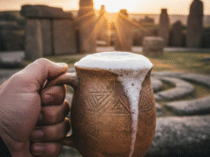 Alus: daugiau nei gėrimas, tai civilizacijos istorija vyro ranka senovėje laiko alaus bokalą