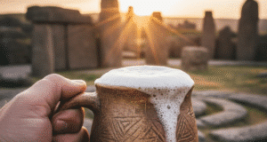 Alus: daugiau nei gėrimas, tai civilizacijos istorija vyro ranka senovėje laiko alaus bokalą