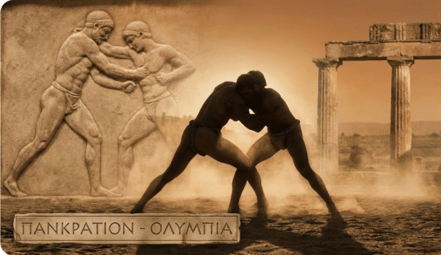 Arenoje vaizduojama pankrationo kova