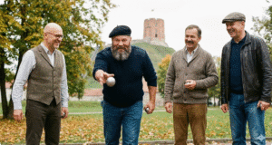 Pamirškite „geležies kilnojimą“: kodėl stabilumas ir jėga yra jūsų svarbiausias ilgaamžiškumo pamatas? pusamžiai vyrai žaidžia petankę