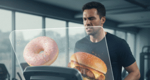 5 populiariausi mitai apie riebalų deginimą: kodėl jūsų pastangos gali būti veltui vyras sportuoja ant bėgimo takelio