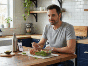 Mitybos pagrindai sąmoningam vyrui: kodėl valgyti daugiau yra geriau nei badauti vyras valgo virtuvėje namuose