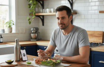 Mitybos pagrindai sąmoningam vyrui: kodėl valgyti daugiau yra geriau nei badauti vyras valgo virtuvėje namuose