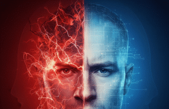 Streso anatomija: kodėl jūsų smegenys jus „Užgrobia” ir kaip tam pasipriešinti vyro galva padalinta į dvi dalis rami ir chaotiška