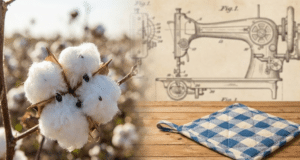 Vieno medvilnės gaminio istorija: neįtikėtina kelionė nuo sėklos iki Jūsų virtuvės puodkėlės medvilnė ir medvilnės padėkliukas
