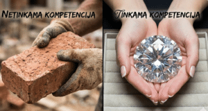 Didžiausia investavimo klaida, kurią daro 9 iš 10 vyrų: kodėl klausote netinkamų patarėjų? nuotrauka padalinta į dvi dalis, vienoje rankos laiko plytą, kitoje deimantą