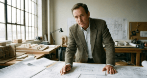 Karjeros kapitalas: Strategija, padėsianti tapti nepakeičiamu specialistu, kurio negalima ignoruoti vyras specialistas dirbantis ties brėžiniais