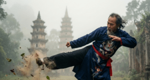 Nhat Nam: Vietnamo „Vėjo ir žaibo“ kumštis. Istorija, filosofija ir kvėpavimo galia nhat nam meistras demonstruoja žemą smūgį