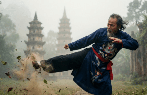 Nhat Nam: Vietnamo „Vėjo ir žaibo“ kumštis. Istorija, filosofija ir kvėpavimo galia nhat nam meistras demonstruoja žemą smūgį