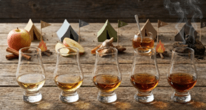 Ne tik „Single Malt“: kaip išsirinkti viskį pagal „Skonio stovyklas“ viskio taurės su skirtingos rūšies viskiu