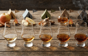 Ne tik „Single Malt“: kaip išsirinkti viskį pagal „Skonio stovyklas“ viskio taurės su skirtingos rūšies viskiu